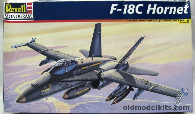 Monogram 1/48 F-18C Hornet - VFA-105 'Gunslingers' USS Eisenhower / VFA-113 USS Independence During Operation Desert Shield, 85-4821 plastic model kit